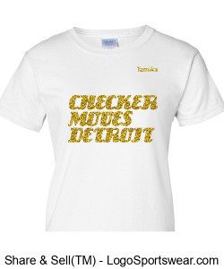 Ladies Checker T-Shirt Design Zoom