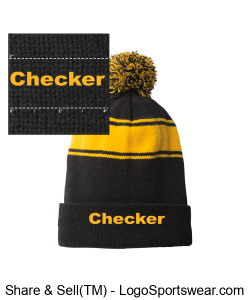 Checker Beanie Hat Design Zoom